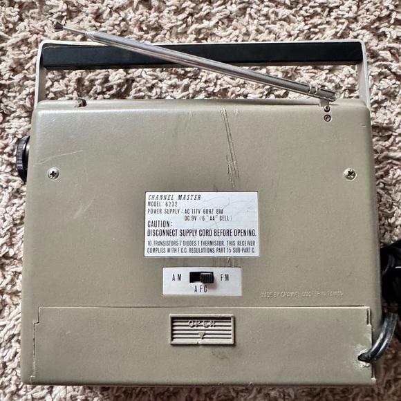 Vintage Channel Master Am/fm Radio Tested Works Great - Picture 4 of 6